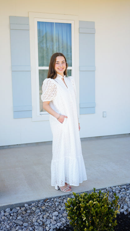 Lean Into Love White Midi