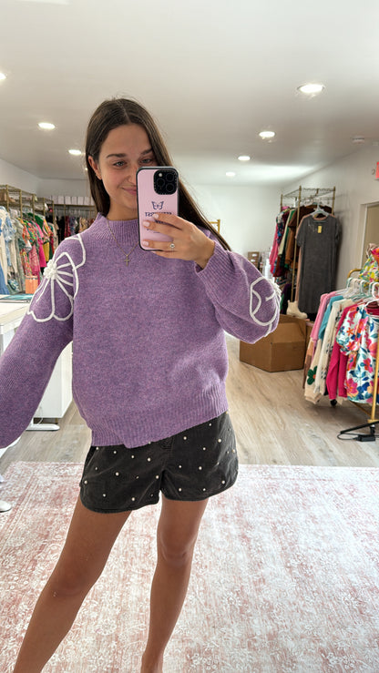 Pretty In Purple Sweater