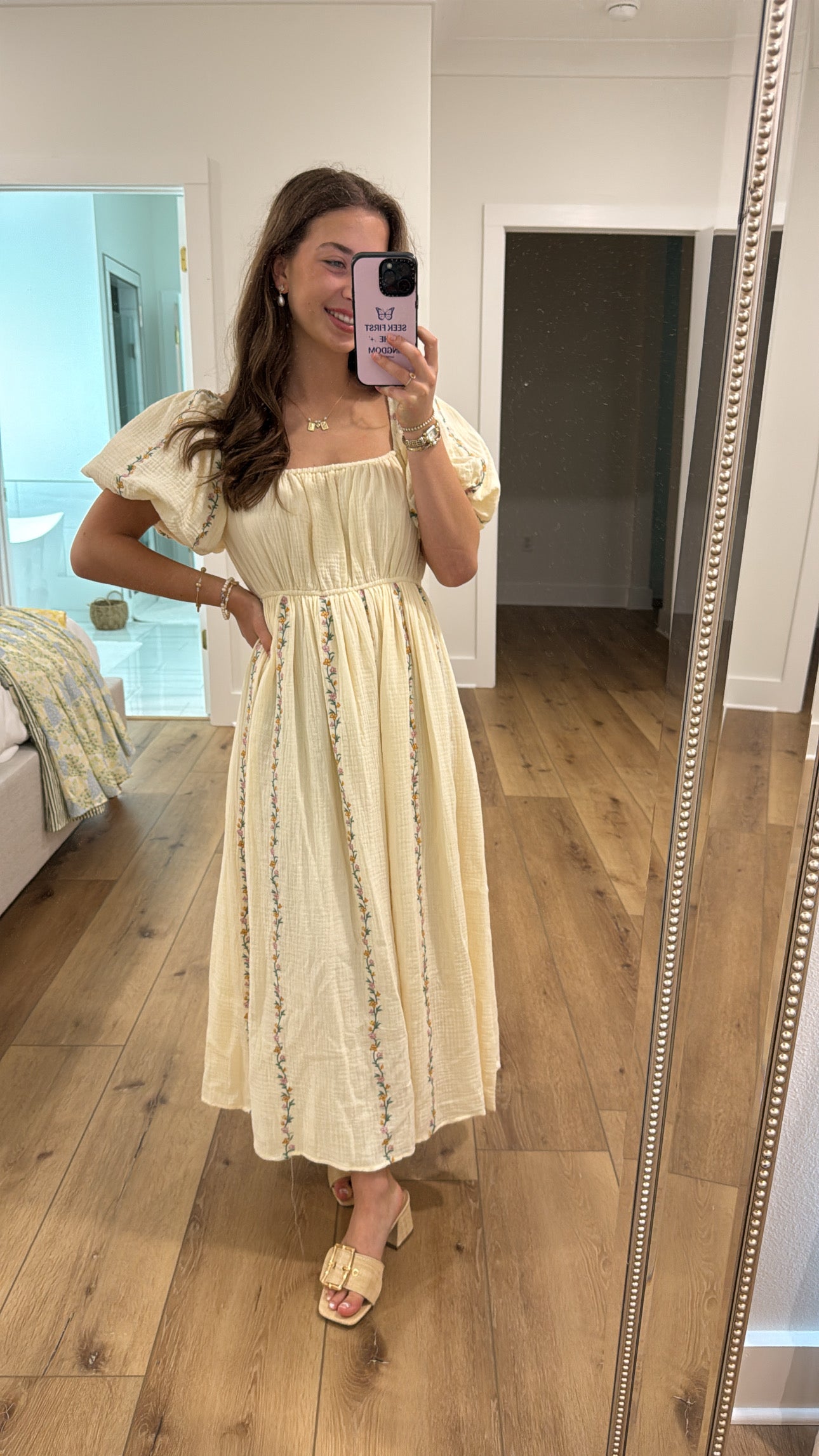 Romance In Floral Dress