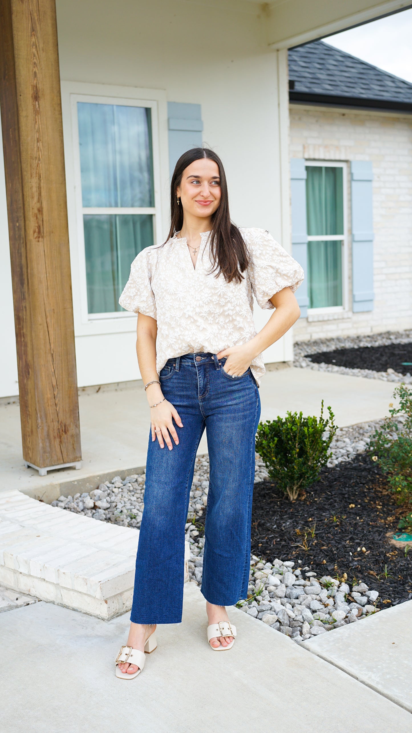 Grace Upon Grace Cream Top