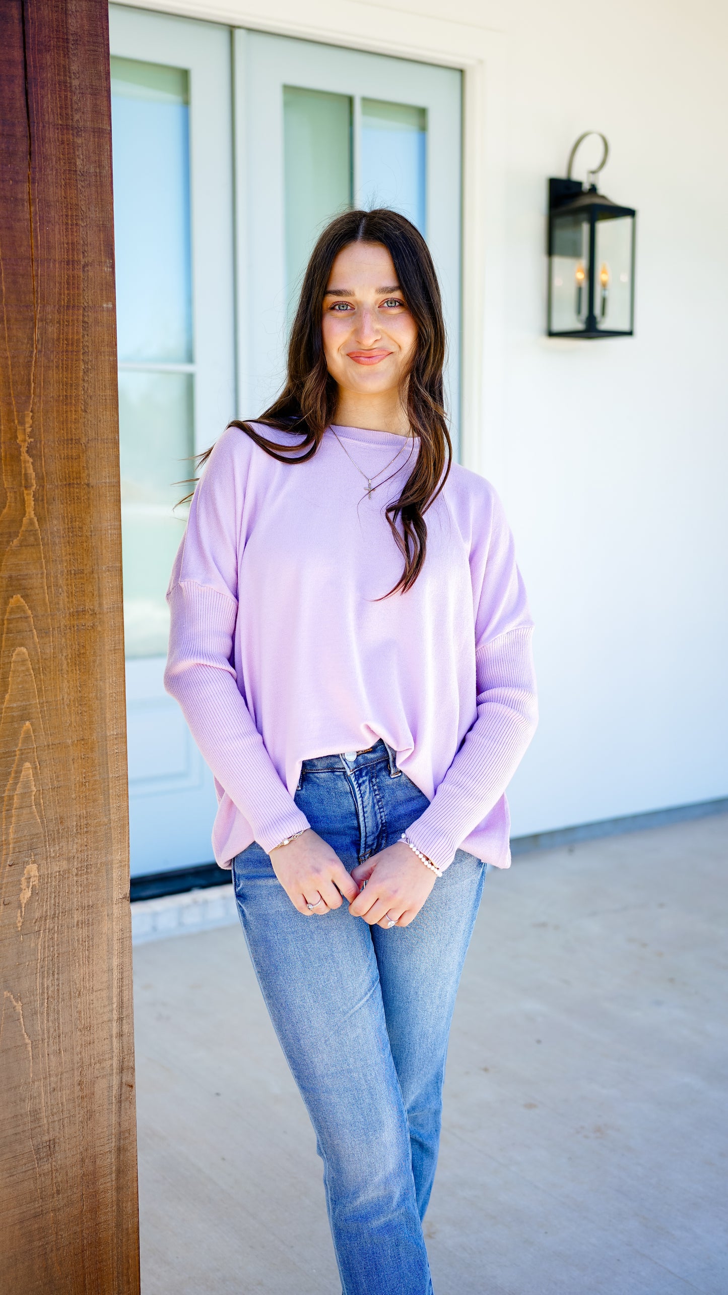 Lighten The Load Lavender Sweater