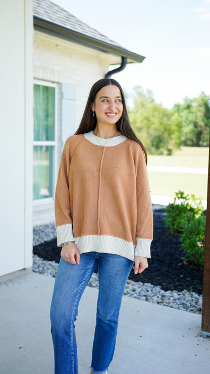 Camel State of Mind Sweater