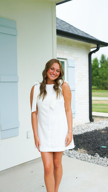 Beauty and Bows White Dress