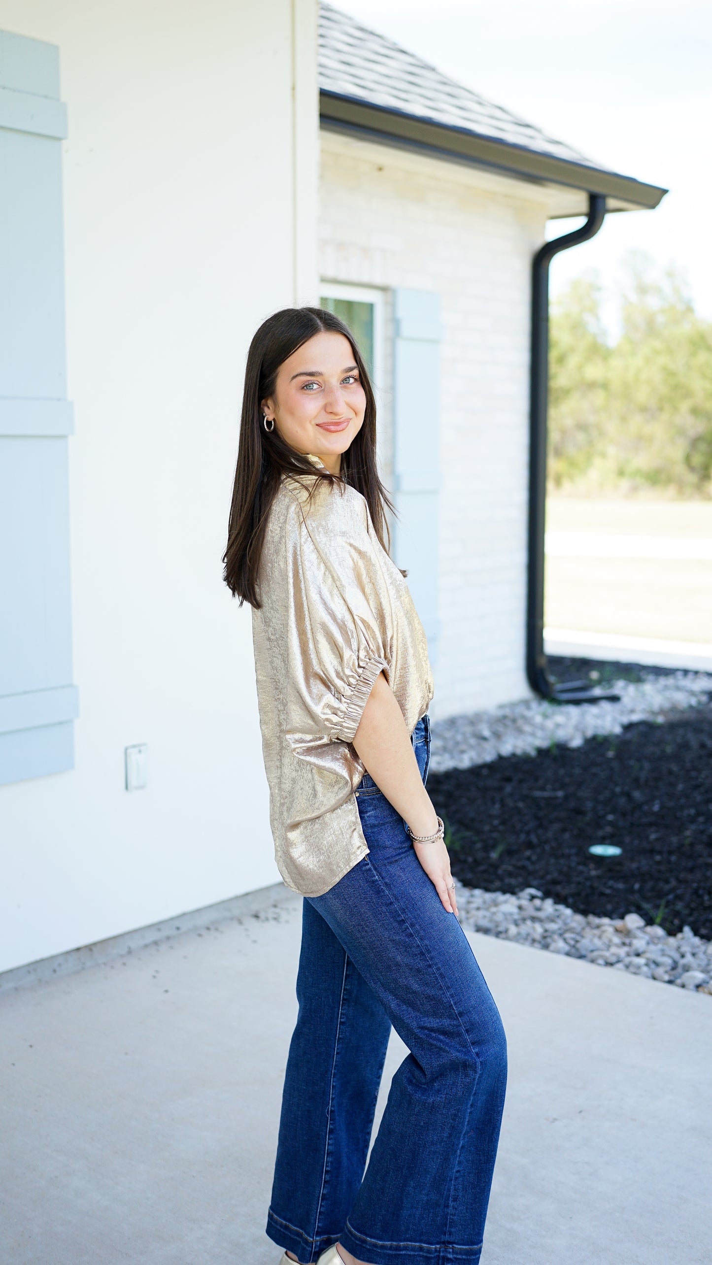 Sweet Shimmer Gold Top