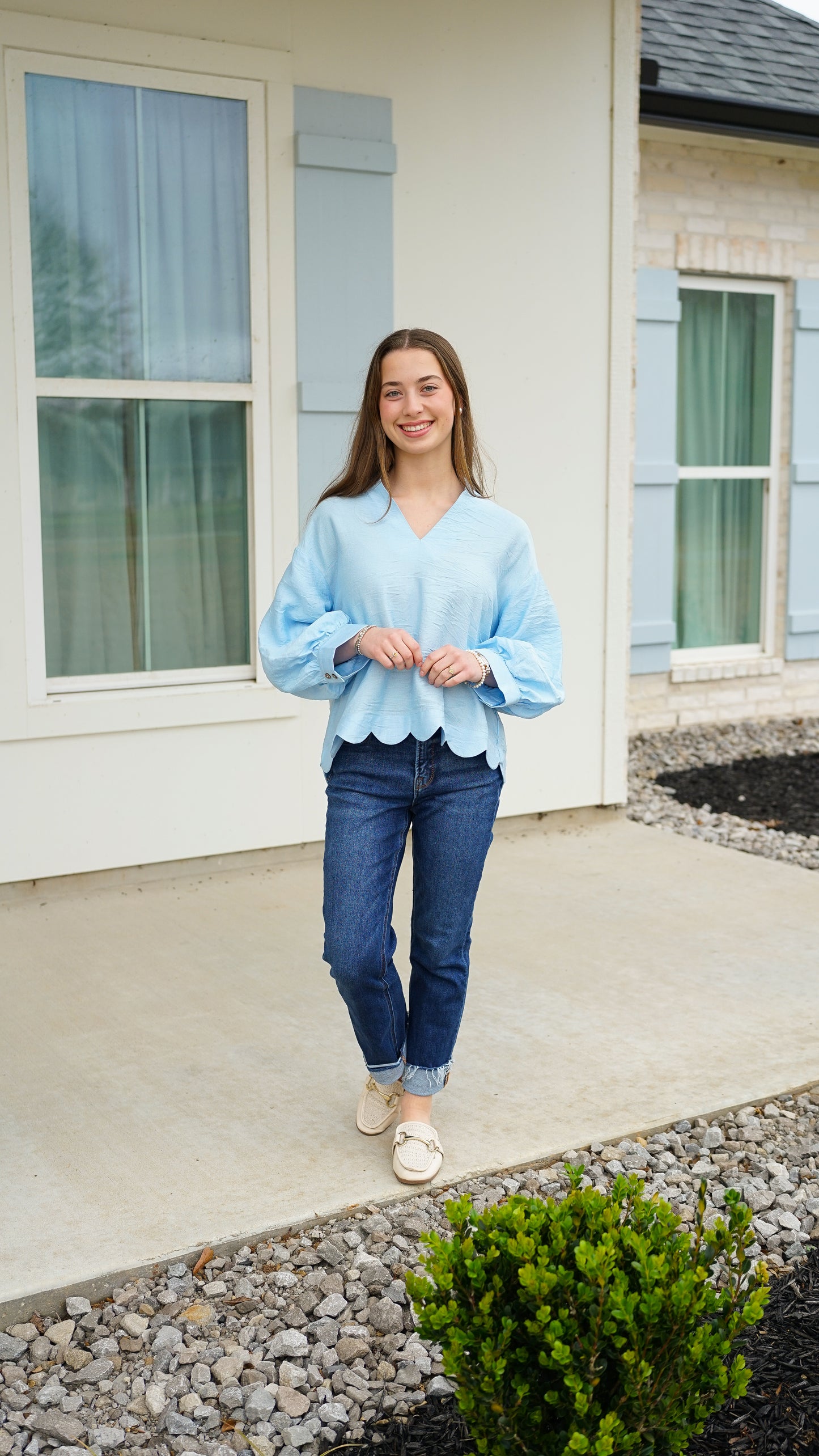 Don’t Overthink It Blue Top