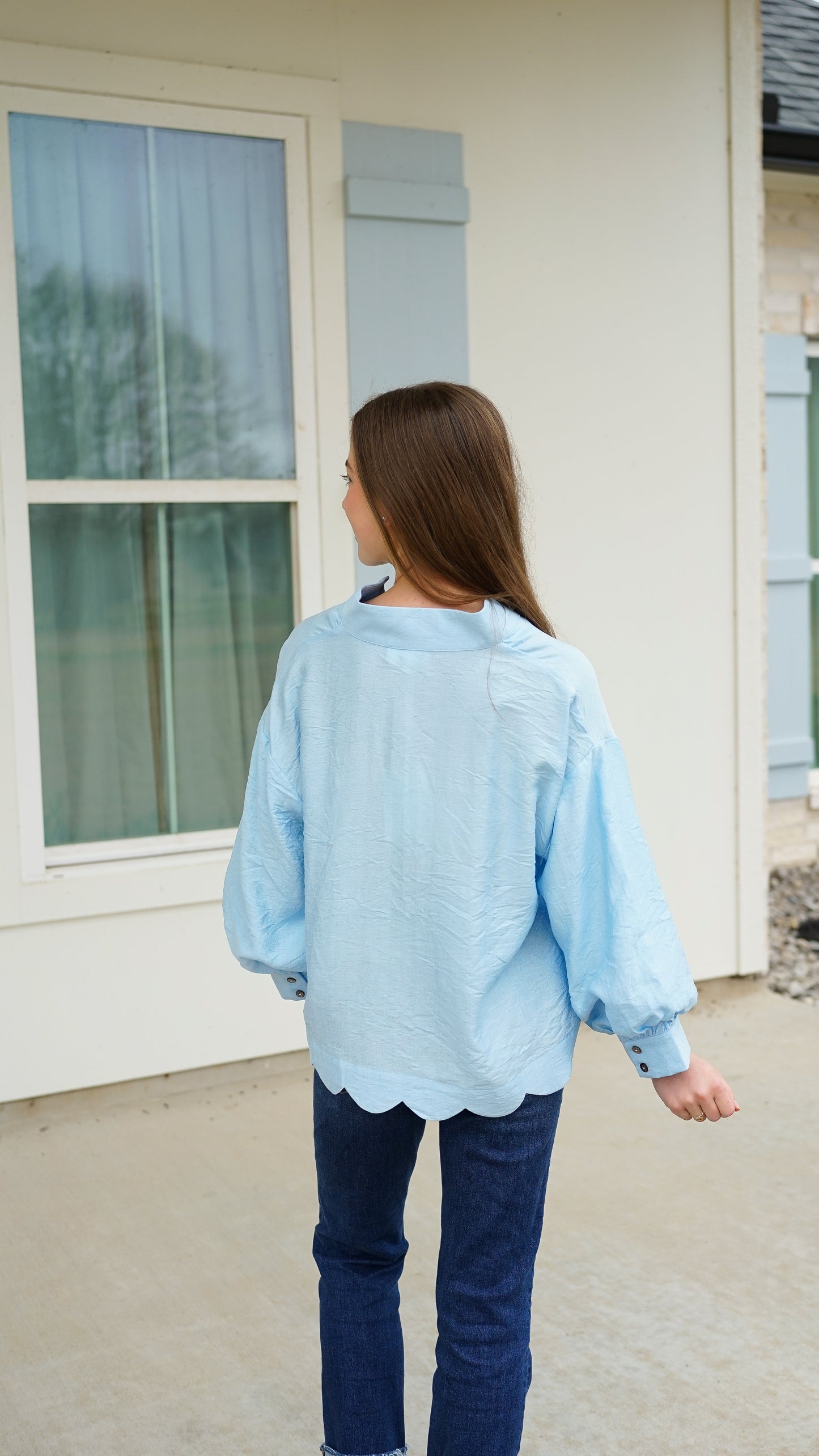 Don’t Overthink It Blue Top