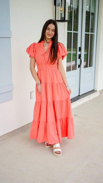 Save Me a Dance Coral Dress