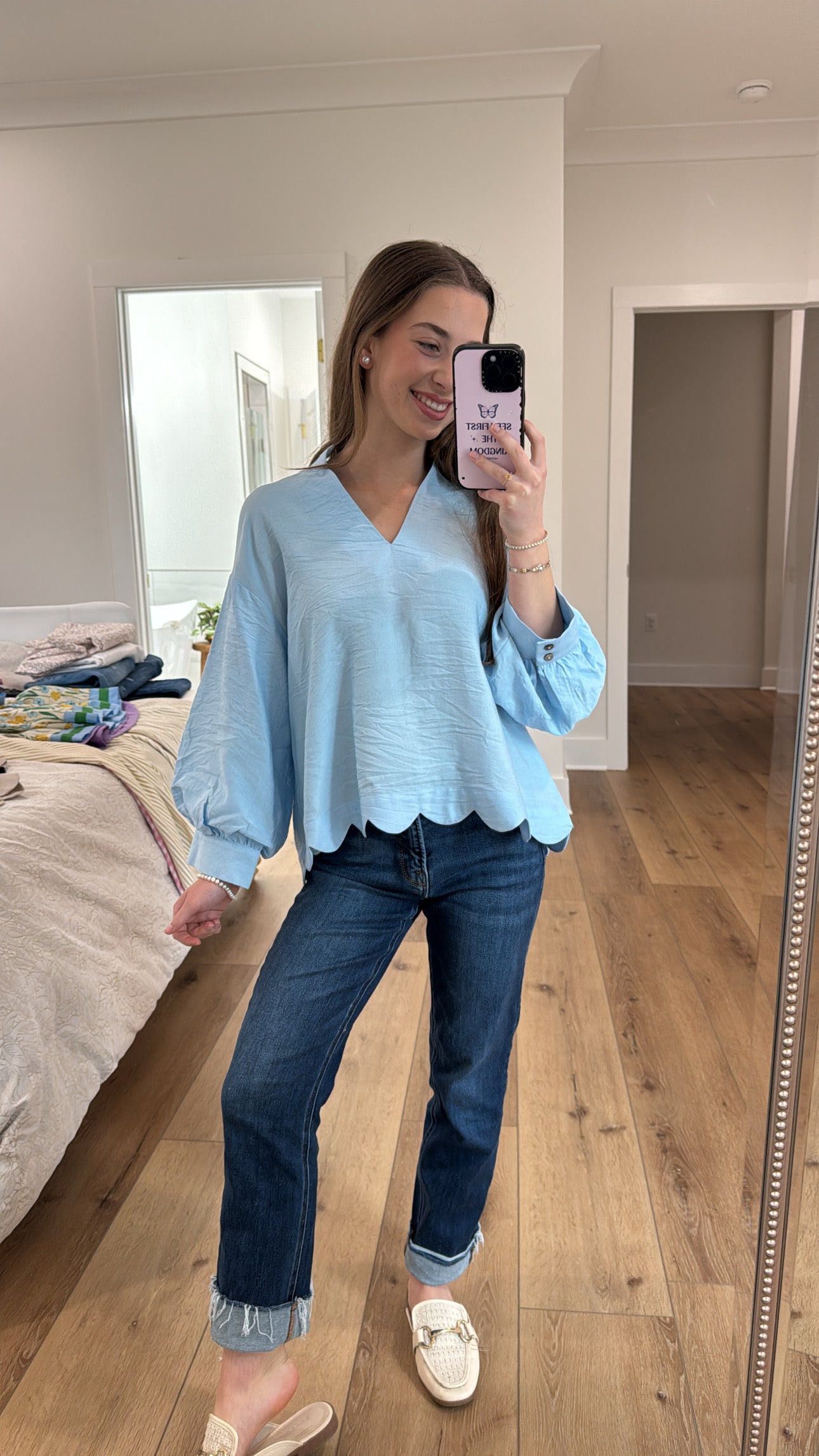 Don’t Overthink It Blue Top