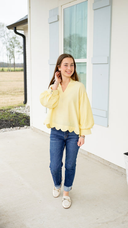 Don’t Overthink It Yellow Top