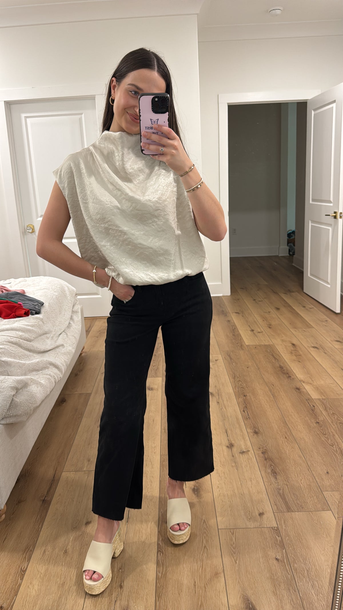 Stunning In Shimmer Ivory Top