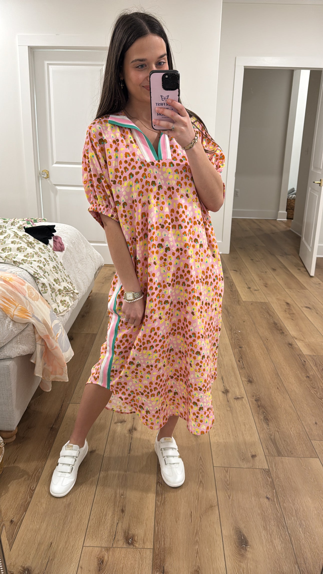 Pretty and Playful Peach Dress