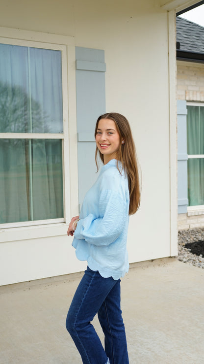 Don’t Overthink It Blue Top