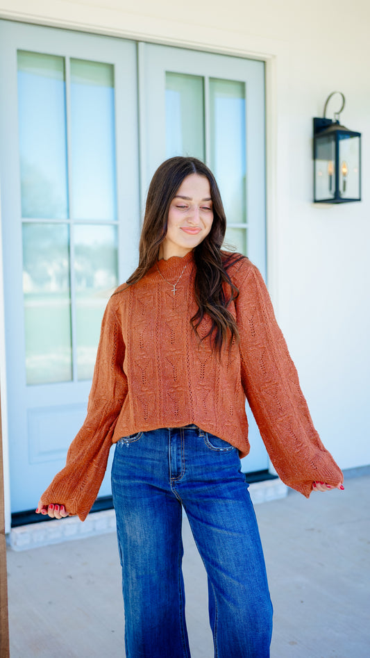 Martini Queen Rust Sweater