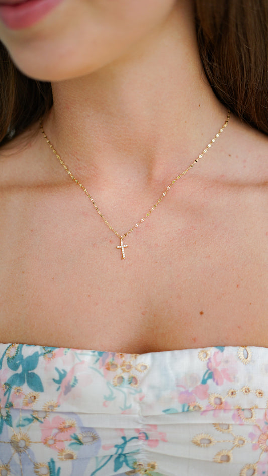 Living For Jesus Gold Necklace