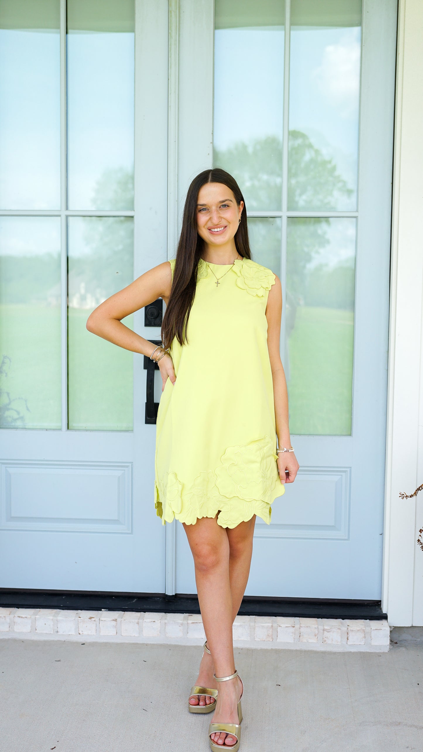 Evening In Chartreuse Dress