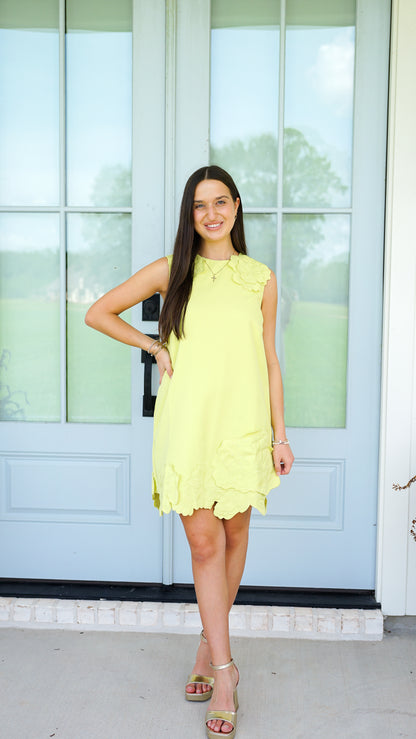 Evening In Chartreuse Dress
