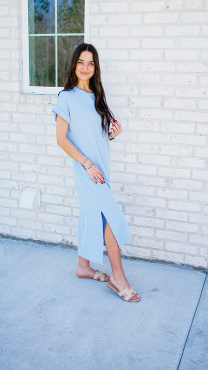 In The Clouds Light Blue Dress
