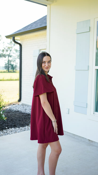 Keep It Classy Wine Dress