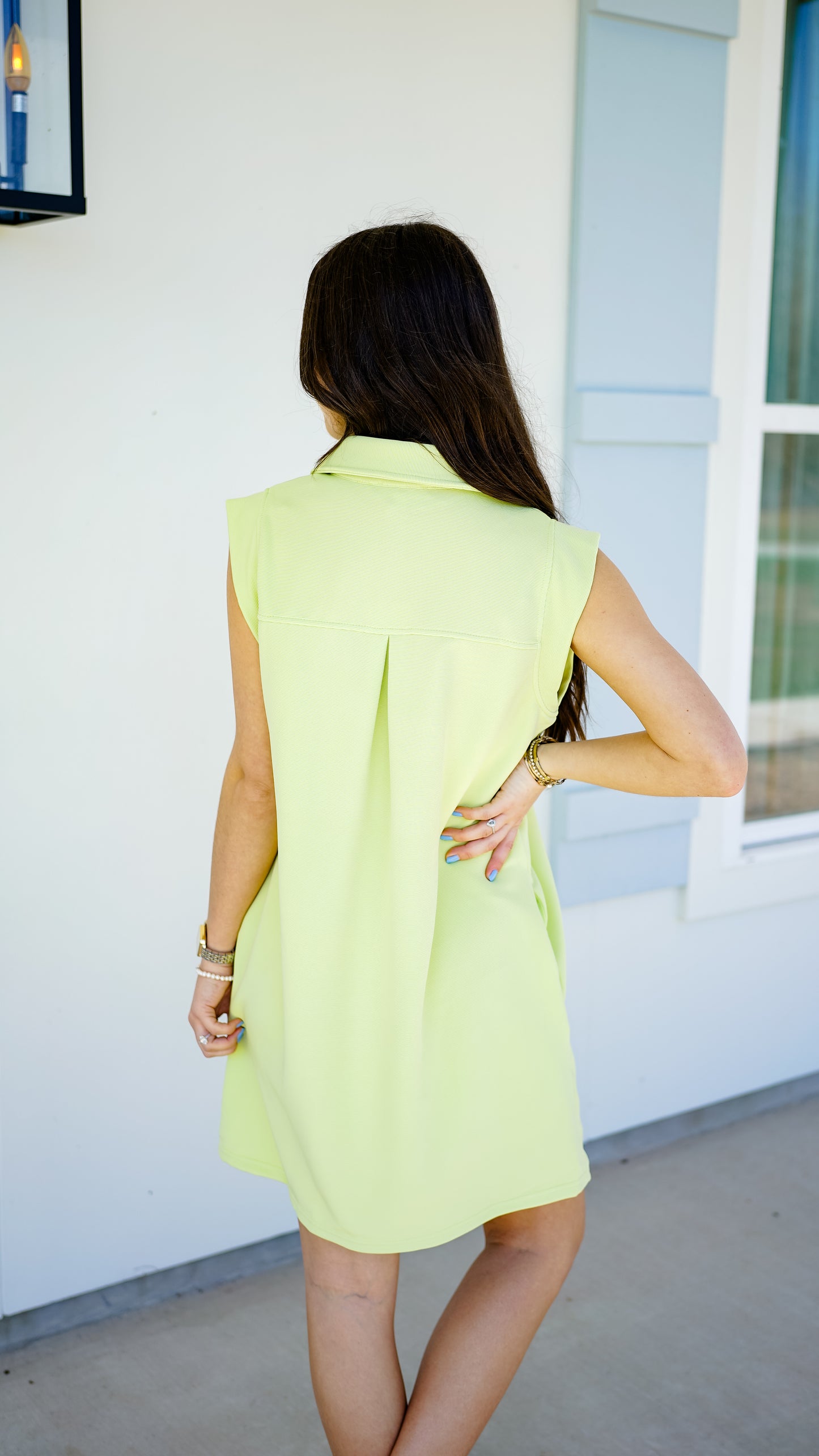 She’s Sporty Lime Dress