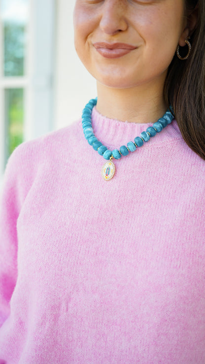 Our Lady of Guadalupe Beaded Necklace