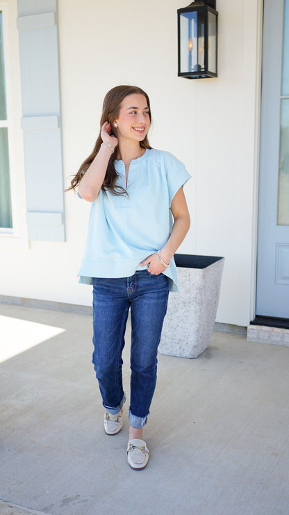 Easy Going Blue Top