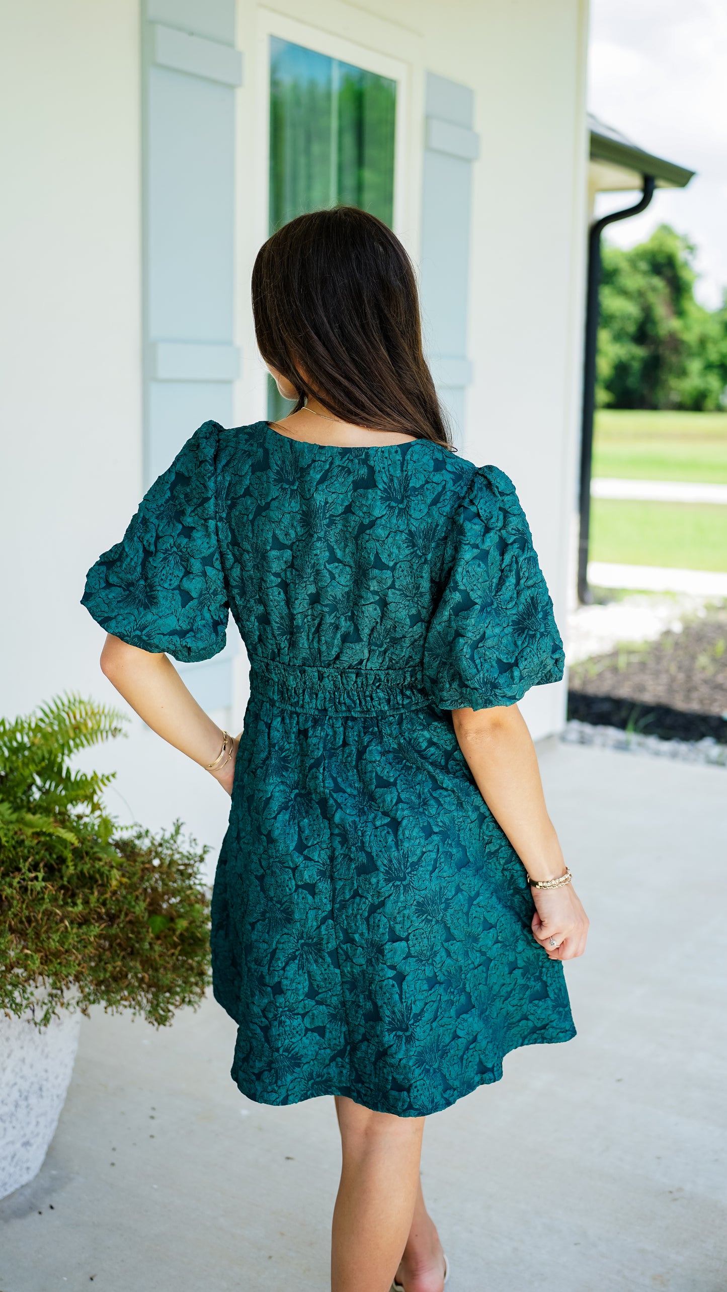 Live It Up Emerald Dress