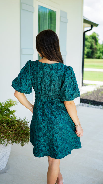 Live It Up Emerald Dress