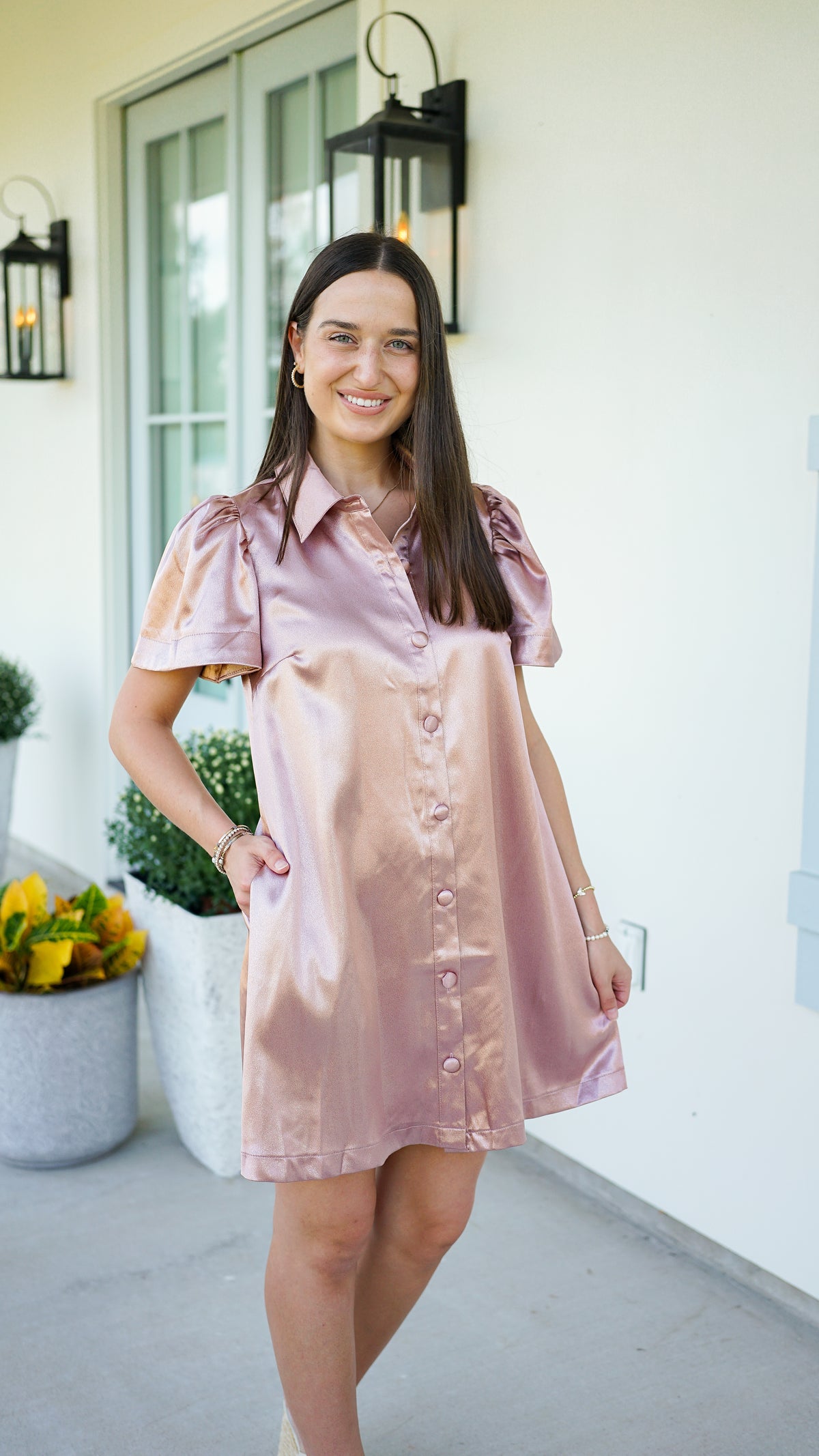 Keep It Classy Metallic Dress