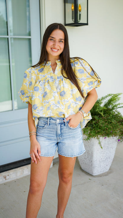 In His Time Denim Shorts