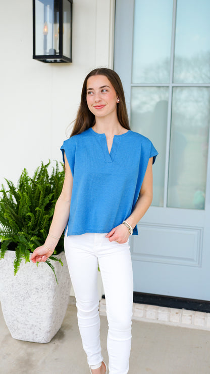Time For Change Blue Top