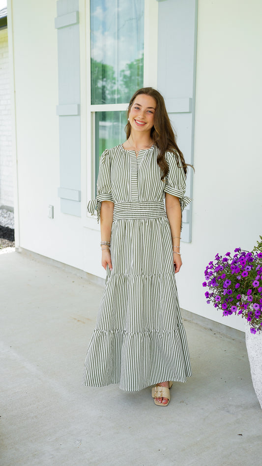 Sophisticated In Stripes Dress