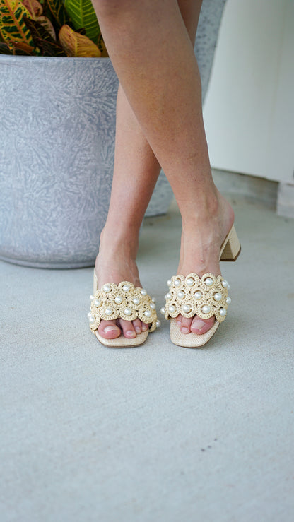 Pretty In Pearls Heels