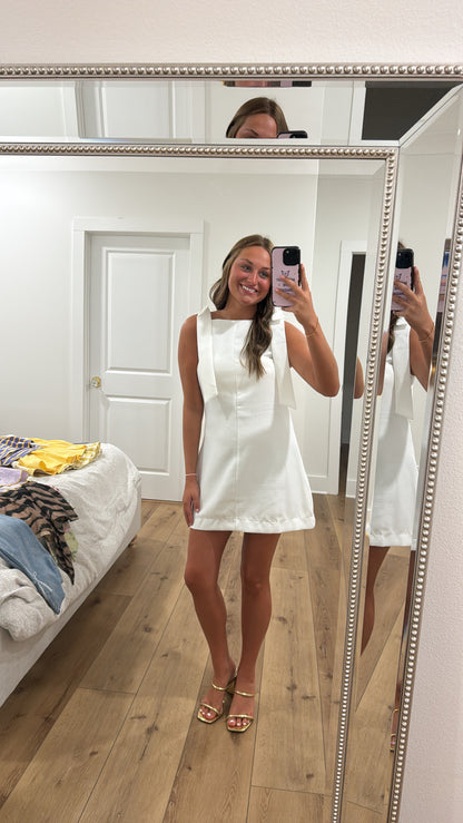Beauty and Bows White Dress