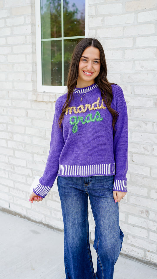 Mardi Gras Mambo Sweater