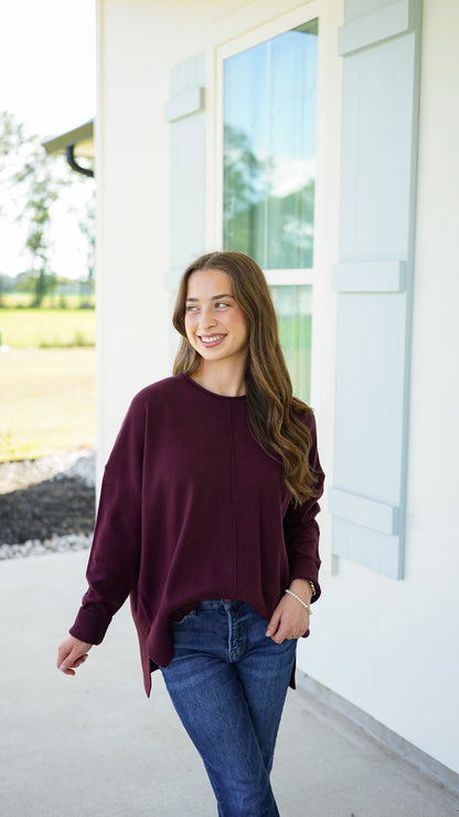 Nothing Like It Wine Sweater