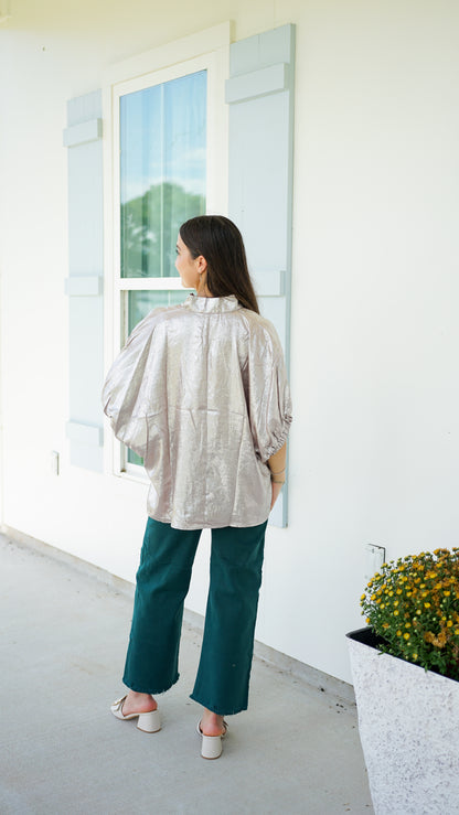 Sweet Shimmer Champagne Top