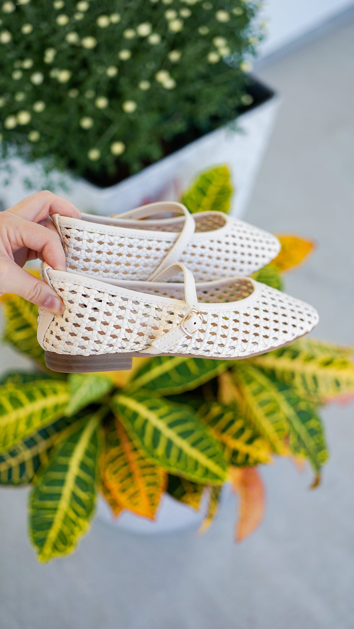 Golden Hour Bone Ballet Flats