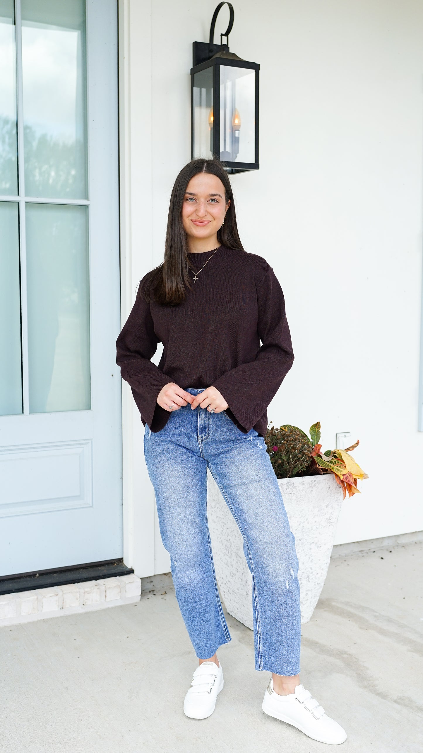 Either Way Brown Sweater