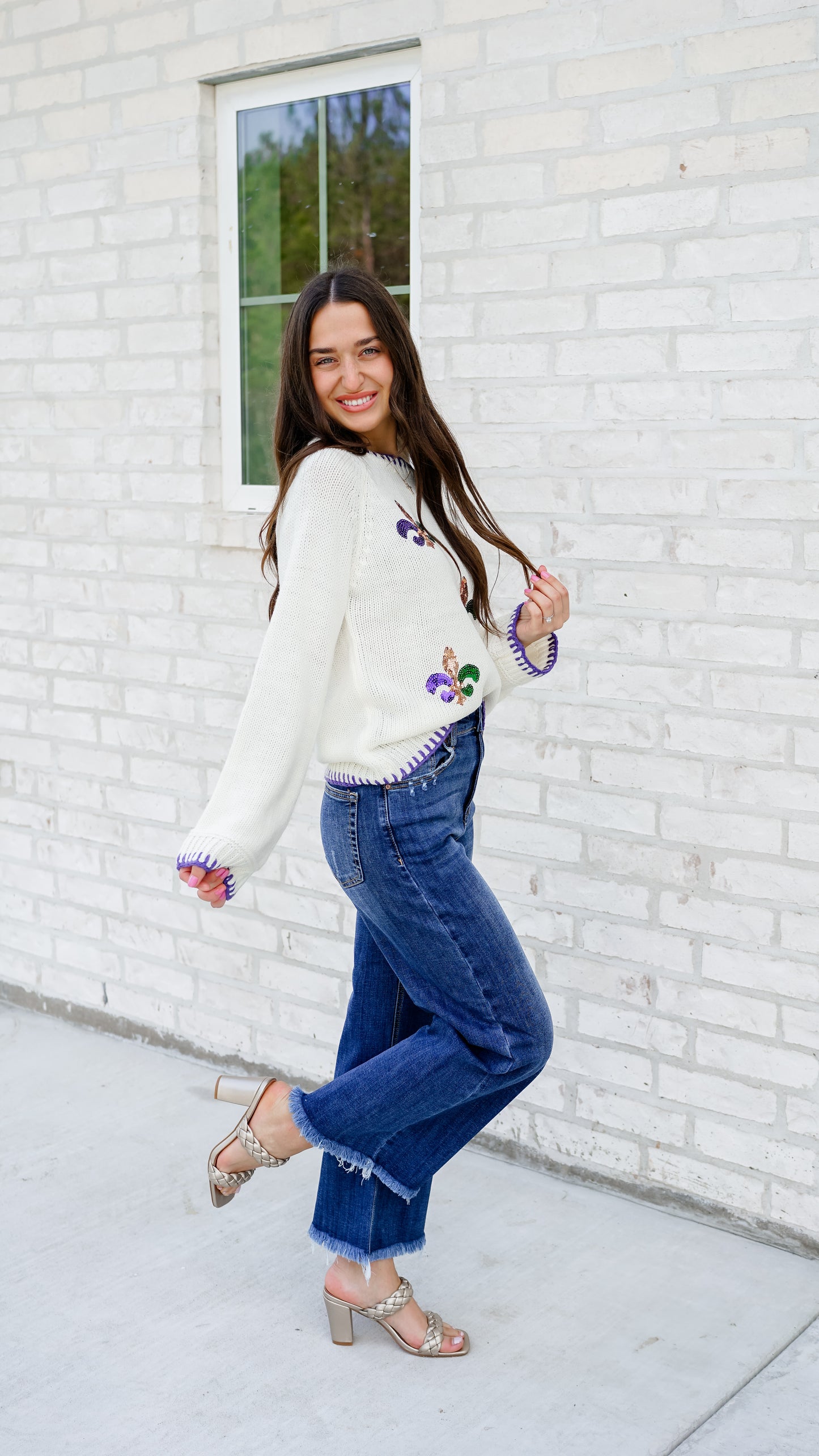 Fleur De Lis Sweater