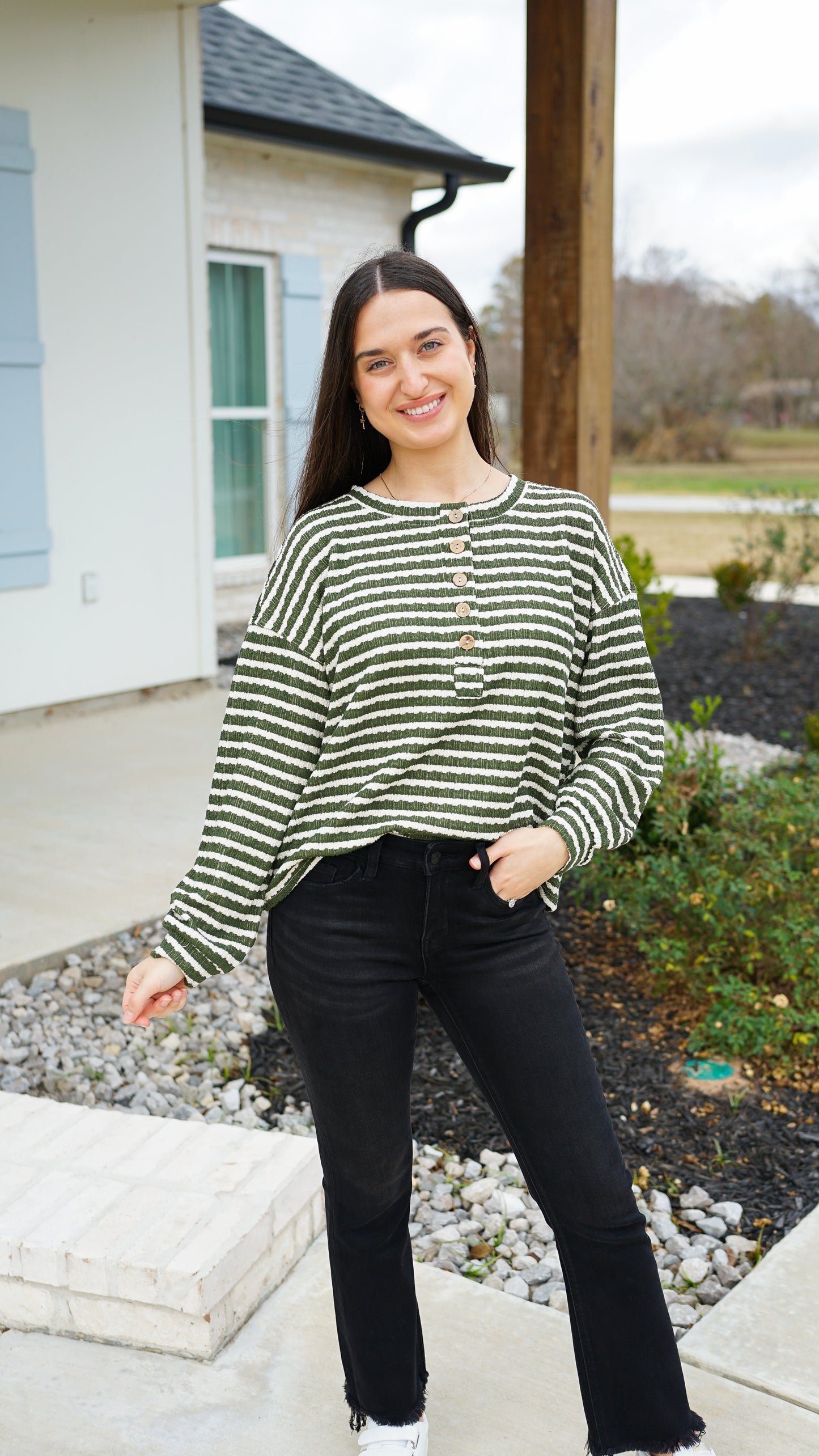 Simple In Stripes Top