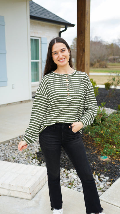 Simple In Stripes Top