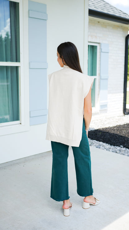 Simple and Chic Ecru Top