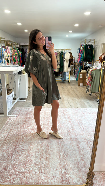 Long Live Olive Dress