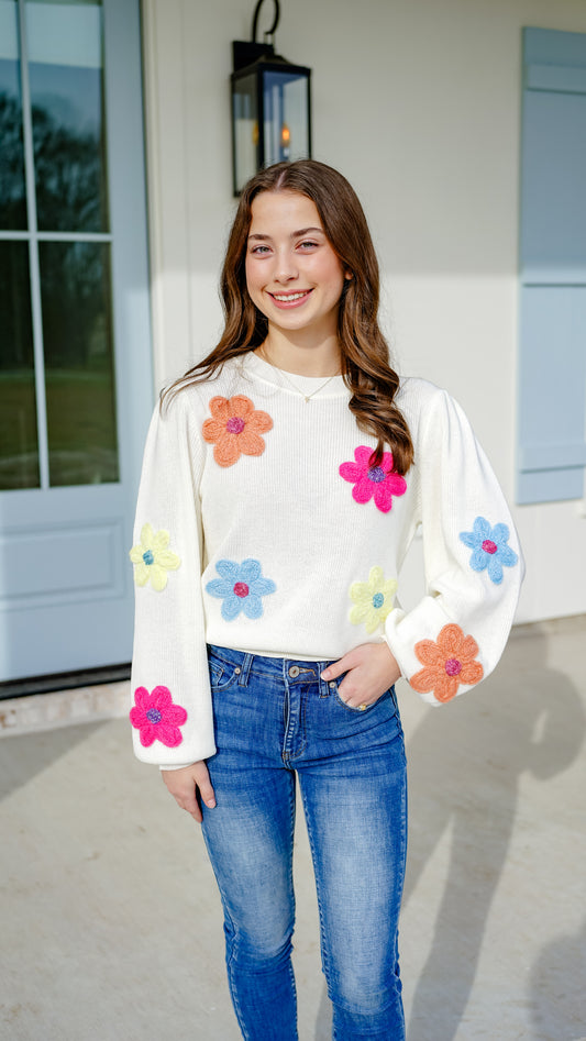 Let Love Bloom Sweater