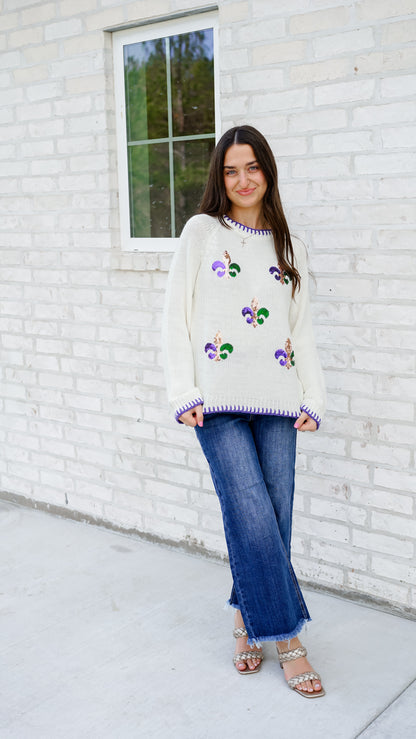 Fleur De Lis Sweater