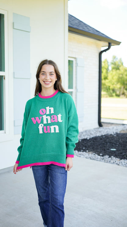 Oh What Fun Sweater