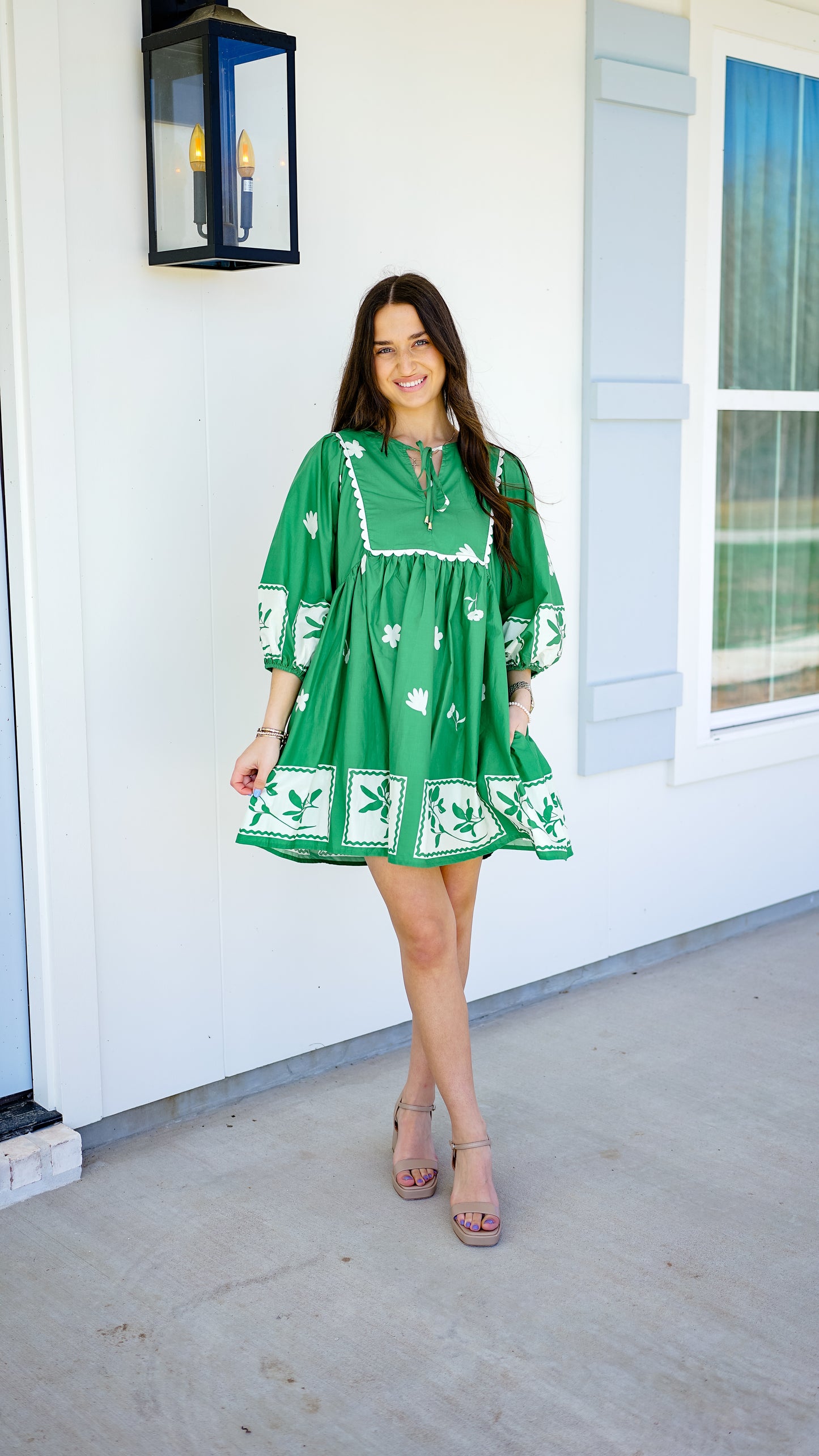 Feeling Great In Green Dress