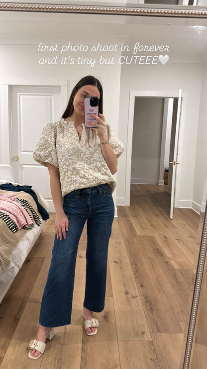 Grace Upon Grace Cream Top