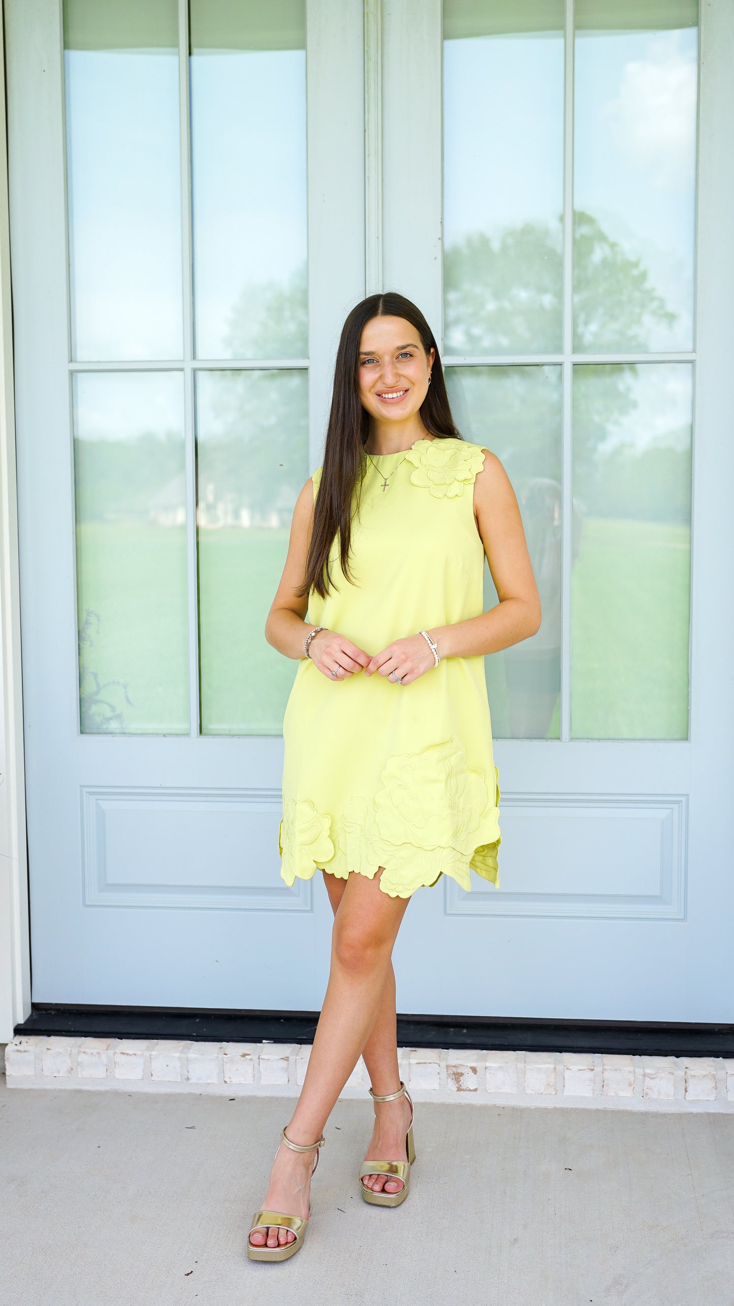 Evening In Chartreuse Dress