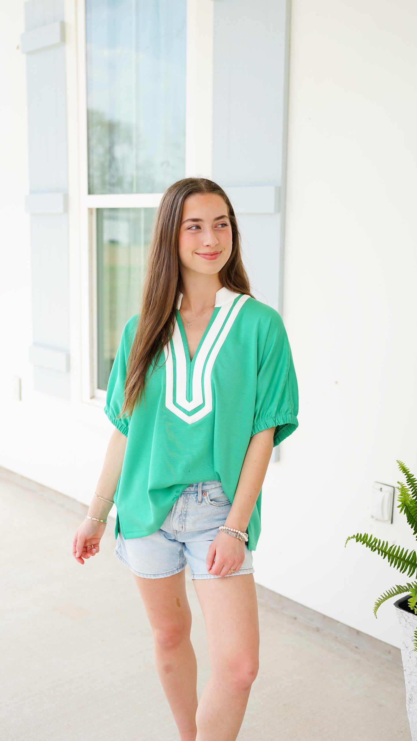 Style and Simplicity Green Top